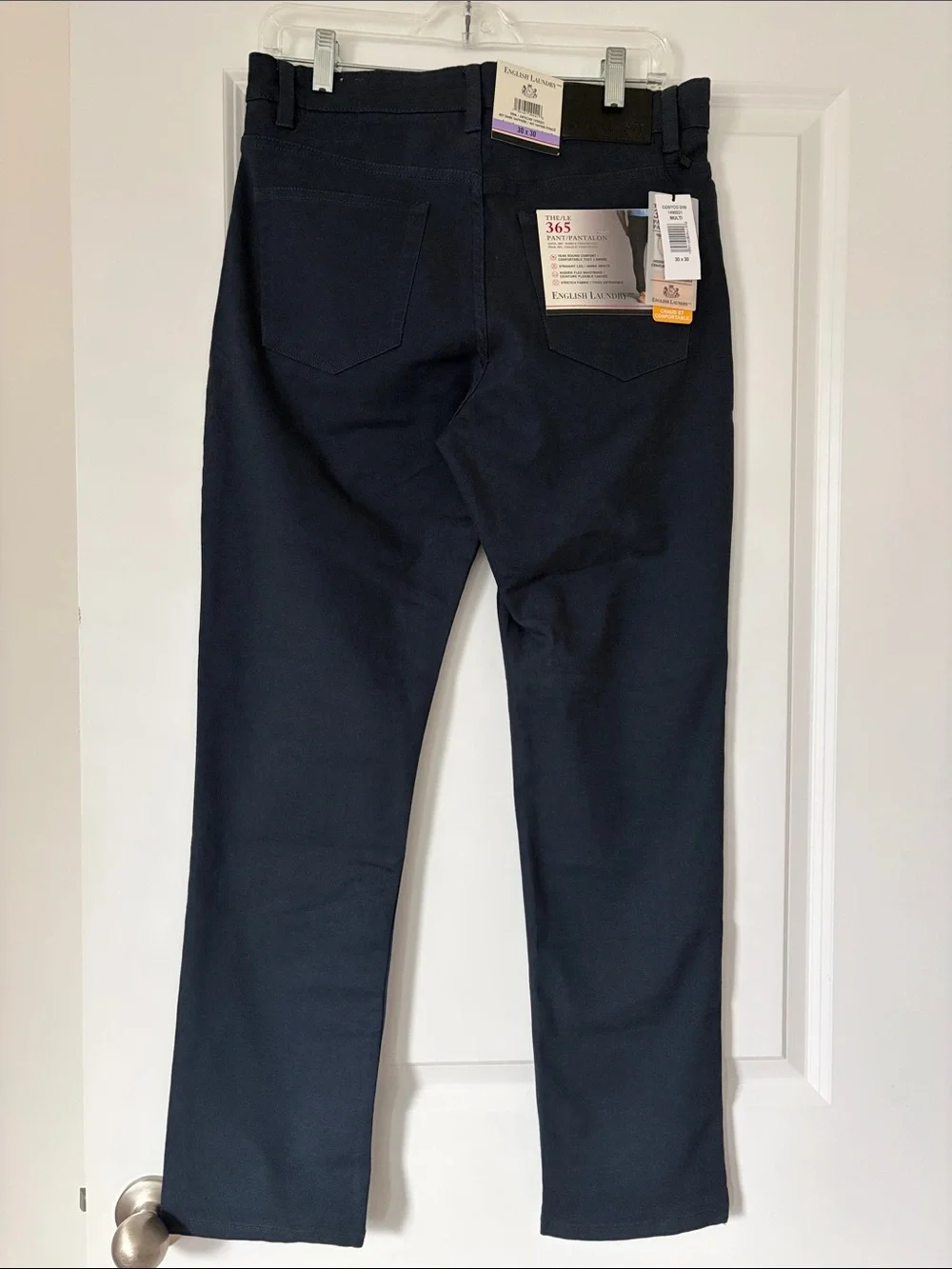 English Laundry Men's Navy Straight Jeans